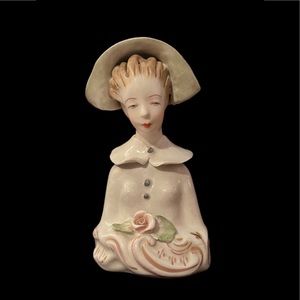 Cordey Porcelain Beautiful Lady Bust Figurine HTF 1950’s
